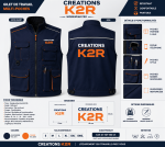 Gilet de travail multi poches