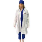 Blouse blanche motif Mauve